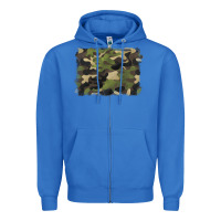 True Royal camouflage background Zipper Hoodie - BarkalooDesign