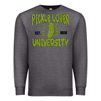 Charcoal Heather pickle lover university Premium Sweatshirt - MaliasSmallBusiness
