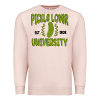 Pale Pink pickle lover university Premium Sweatshirt - MaliasSmallBusiness