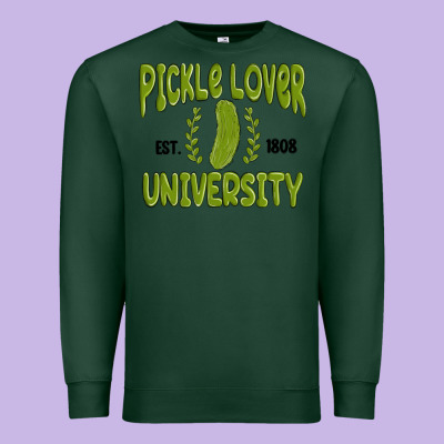 Pickle Lover University Premium Sweatshirt Designed By Maliassmallbusiness