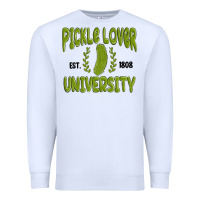 White pickle lover university Premium Sweatshirt - MaliasSmallBusiness