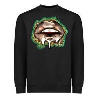 Black soccer lips Heavyweight Sweatshirt - Zillion Design Studio