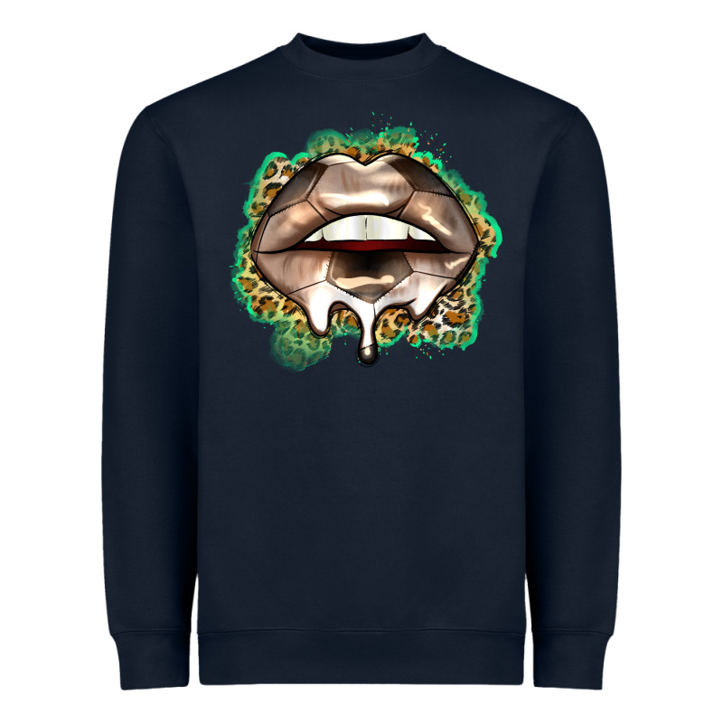 Soccer Lips Heavyweight Sweatshirt by Zillion Design Studio | Teevron