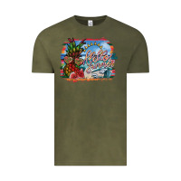 Vintage Olive hello summer Vintage Tee - SublimationCraftShop