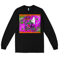 Black too cute to spook Long Sleeve Tee - BundleAndBundleShop