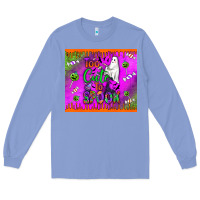 Colony Blue too cute to spook Long Sleeve Tee - BundleAndBundleShop