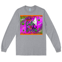 Heather Grey too cute to spook Long Sleeve Tee - BundleAndBundleShop