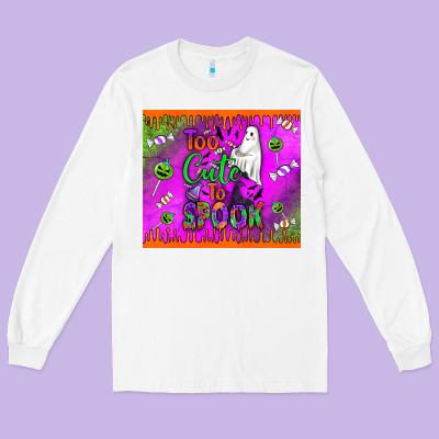 Too Cute To Spook Long Sleeve Tee Designed By Bundleandbundleshop