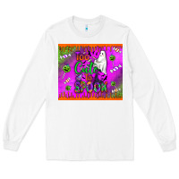 White too cute to spook Long Sleeve Tee - BundleAndBundleShop