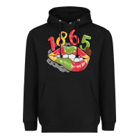 Black 1865 juneteenth lips Heavyweight Hoodie - MaliasSmallBusiness