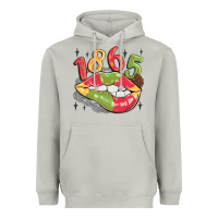 Moon Dust 1865 juneteenth lips Heavyweight Hoodie - MaliasSmallBusiness