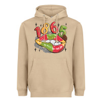 Mushroom 1865 juneteenth lips Heavyweight Hoodie - MaliasSmallBusiness