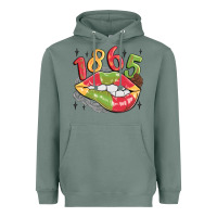 Sage 1865 juneteenth lips Heavyweight Hoodie - MaliasSmallBusiness