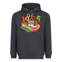 Smoke 1865 juneteenth lips Heavyweight Hoodie - MaliasSmallBusiness
