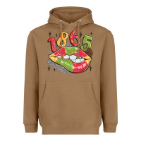 Toasted Coconut 1865 juneteenth lips Heavyweight Hoodie - MaliasSmallBusiness