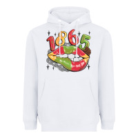 White 1865 juneteenth lips Heavyweight Hoodie - MaliasSmallBusiness