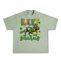 Lucky Saurus St.patricks Day Urban Heavy Tee | Teevron