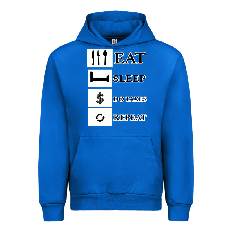 Tax Day Eat Sleep Do Taxes Repeat Gift Urban Hoodie by Bettercallsaul | Teevron