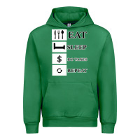 Emerald Tax Day Eat Sleep Do Taxes Repeat Gift Urban Hoodie - Bettercallsaul
