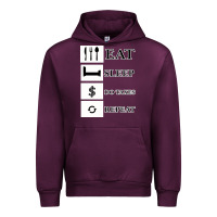 Mauve Wine Tax Day Eat Sleep Do Taxes Repeat Gift Urban Hoodie - Bettercallsaul