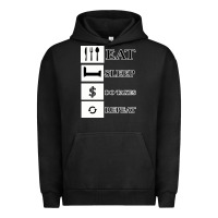 Pigment Black Tax Day Eat Sleep Do Taxes Repeat Gift Urban Hoodie - Bettercallsaul