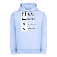 Pigment Grape Ice Tax Day Eat Sleep Do Taxes Repeat Gift Urban Hoodie - Bettercallsaul