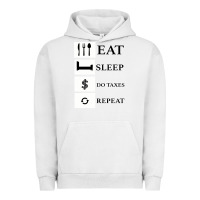 Pigment Lunar Rock Tax Day Eat Sleep Do Taxes Repeat Gift Urban Hoodie - Bettercallsaul