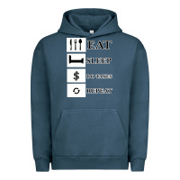 Pigment Midnight Navy Tax Day Eat Sleep Do Taxes Repeat Gift Urban Hoodie - Bettercallsaul