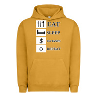 Pigment Peanut Butter Tax Day Eat Sleep Do Taxes Repeat Gift Urban Hoodie - Bettercallsaul