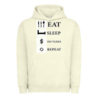 Pigment Pistachio Tax Day Eat Sleep Do Taxes Repeat Gift Urban Hoodie - Bettercallsaul