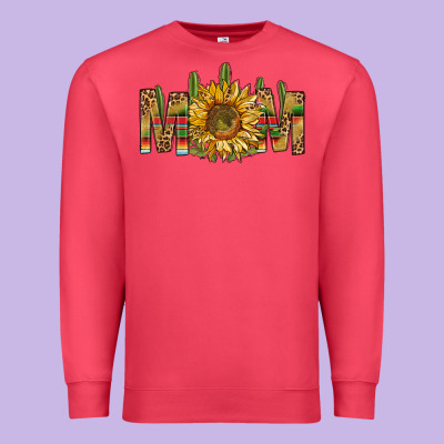 Western Mom With Sunflower Premium Sweatshirt Designed By Nancycooperartshop