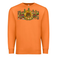 Carrot western mom with sunflower Premium Sweatshirt - NancyCooperArtShop