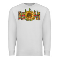 Dove Grey western mom with sunflower Premium Sweatshirt - NancyCooperArtShop
