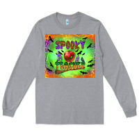 Heather Grey spooky teacher Long Sleeve Tee - BundleAndBundleShop
