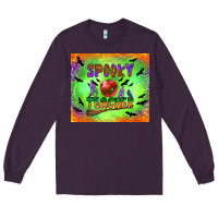 Plum spooky teacher Long Sleeve Tee - BundleAndBundleShop