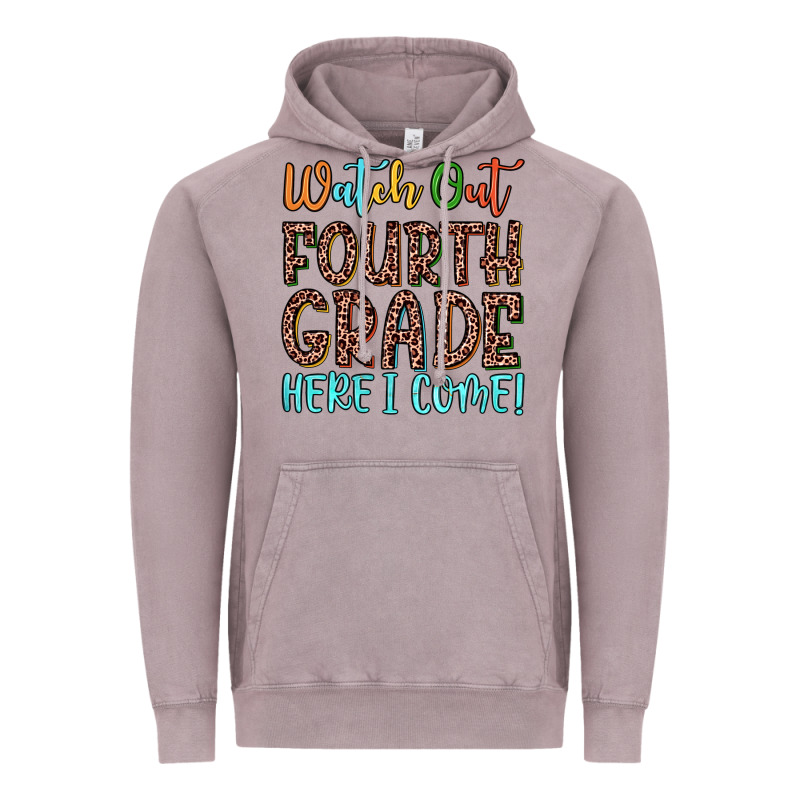Watch Out Fourth Grade Here I Come! Vintage Hoodie by JahusDesignShop | Teevron