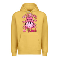 Antique Gold valentine vibes Premium Hoodie - LillyAllenDesigns