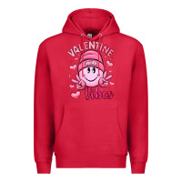 Cardinal valentine vibes Premium Hoodie - LillyAllenDesigns
