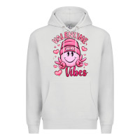 Dove Grey valentine vibes Premium Hoodie - LillyAllenDesigns