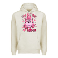 Oatmeal Heather valentine vibes Premium Hoodie - LillyAllenDesigns