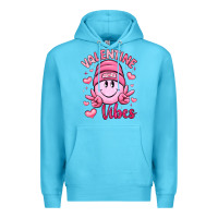 Ocean Blue valentine vibes Premium Hoodie - LillyAllenDesigns