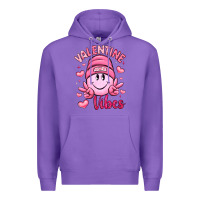 Purple valentine vibes Premium Hoodie - LillyAllenDesigns