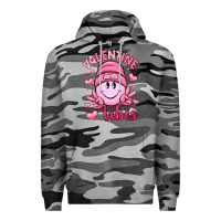 Slate Camo valentine vibes Premium Hoodie - LillyAllenDesigns