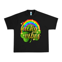 Black Lucky vibes st. patricks day Urban Heavy Tee - Neo Western