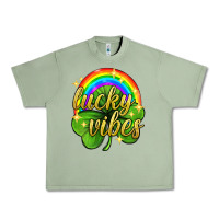 Oil Green Lucky vibes st. patricks day Urban Heavy Tee - Neo Western