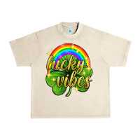 Sandshell Lucky vibes st. patricks day Urban Heavy Tee - Neo Western