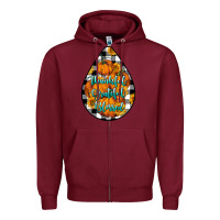 Burgundy Thankful Grateful Blessed Zipper Hoodie - LillyAllenDesigns