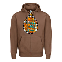 Chestnut Thankful Grateful Blessed Zipper Hoodie - LillyAllenDesigns