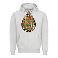 Dove Grey Thankful Grateful Blessed Zipper Hoodie - LillyAllenDesigns