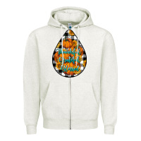 Oatmeal Heather Thankful Grateful Blessed Zipper Hoodie - LillyAllenDesigns